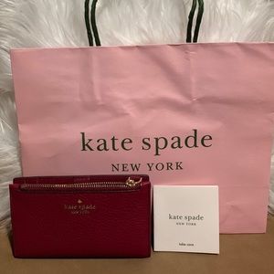 NWT Small slim bifold wallet Kate Spade
